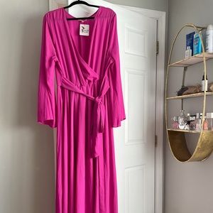 Hot Pink Maxi Gown Size 3x
